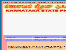 Tablet Screenshot of karnatakaphysio.org